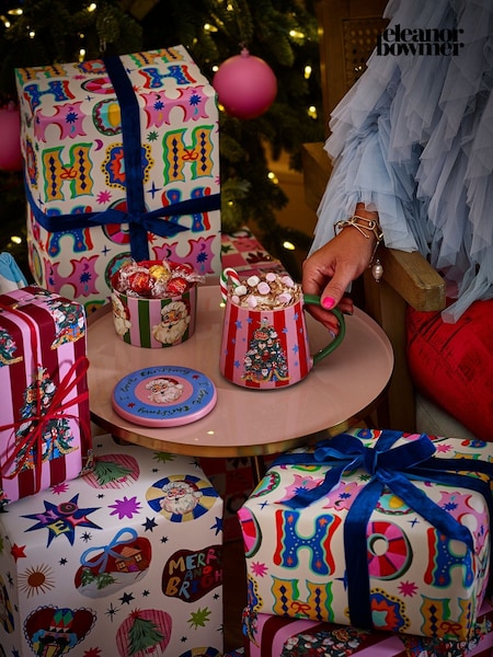 Eleanor Bowmer Multi Fabulously Festive Hot Chocolate Mug & Coaster Set (Y20516) | £20
