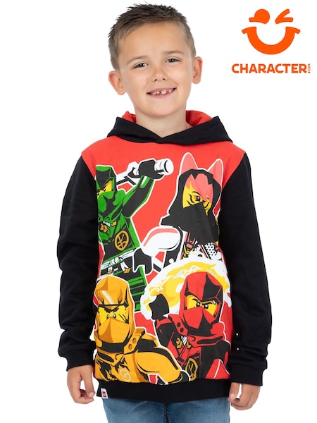 Character Red Lego Ninjago Kai Sora And Lloyd Hoodie (Y20584) | £24