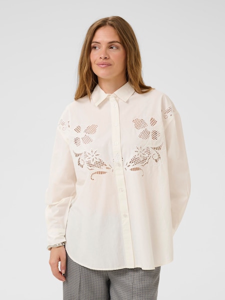 CULTURE White CUallison Olena Long Sleeve Shirt (Y20857) | £90