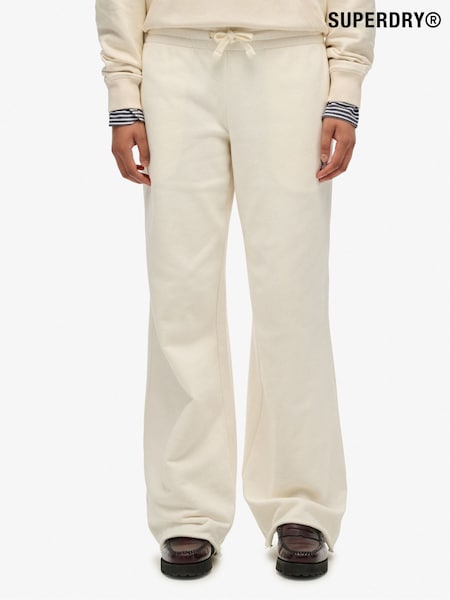 Superdry White Athletic Essentials Straight Leg Joggers (Y21150) | £40