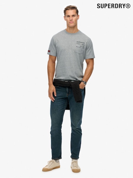 Superdry Grey Utility Loose T-Shirt (Y21159) | £27