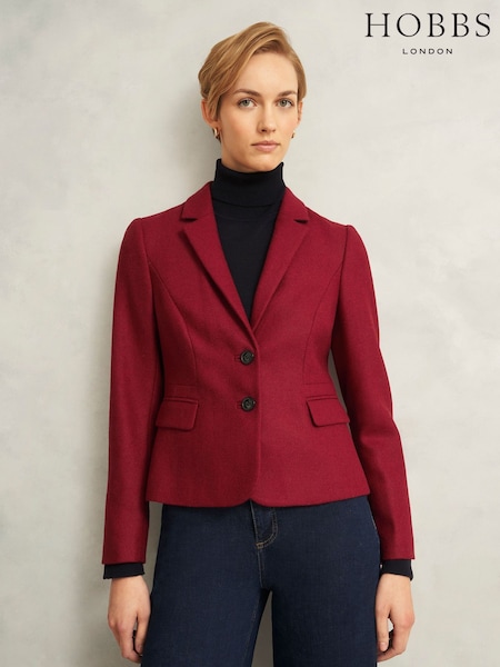 Hobbs Red Hackness Jacket (Y21210) | £189