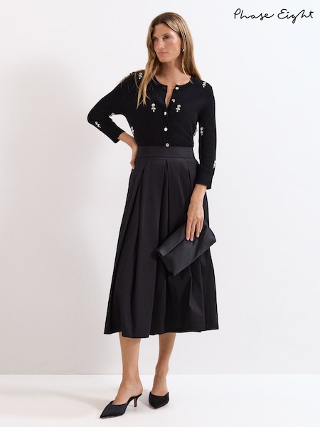 Phase Eight Black Petite Trinity Skirt (Y21299) | £99