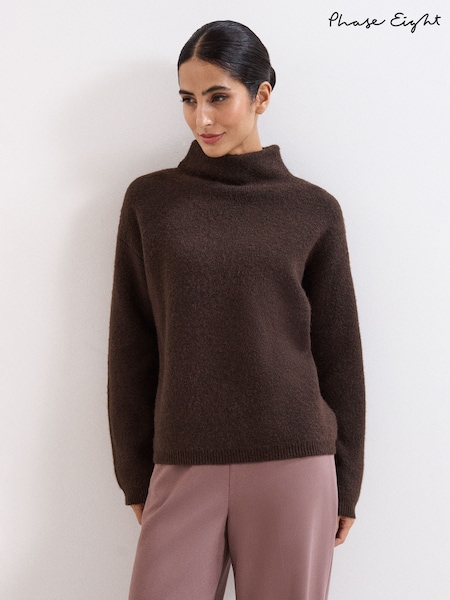 Phase Eight Brown Zoe Jumper (Y21303) | £85
