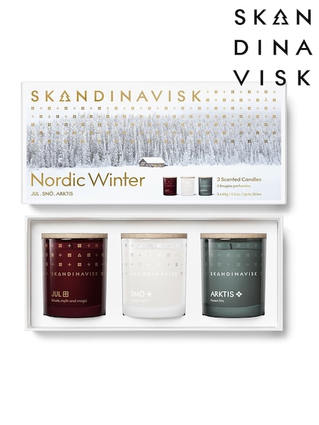 Skandinavisk Nordic Winter Scented Candle 65g x 3 Gift Set (Y21320) | £55