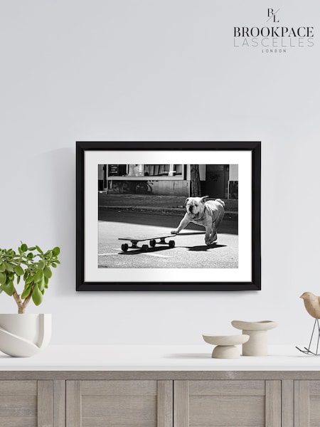 Brookpace Lascelles Black/White Hand made in UK 'Park Life Wall Art in a stylish Gloss Finish Studio Frame  50 X 40cm (Y21866) | £130
