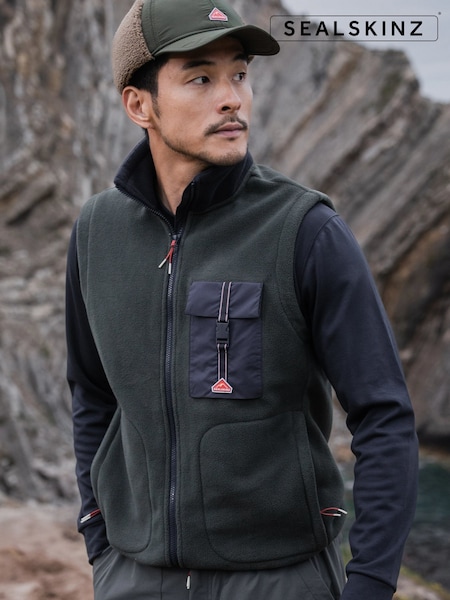 Sealskinz Wreningham Mens Polar Fleece Gilet (Y21971) | £75