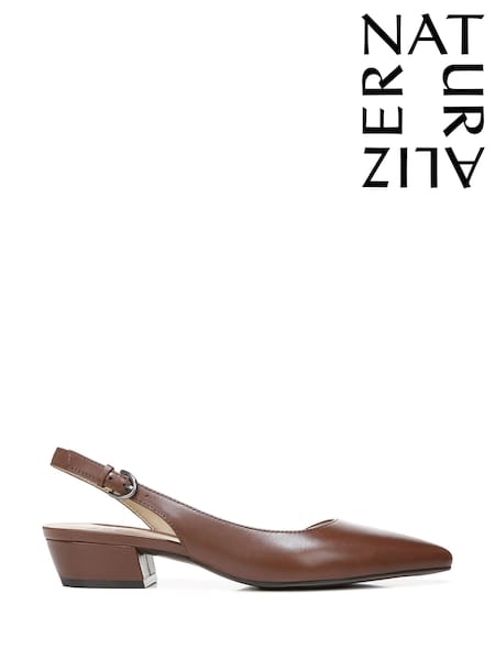 Naturalizer Banks Wide Fit Slingback Brown Shoes (Y22003) | £110