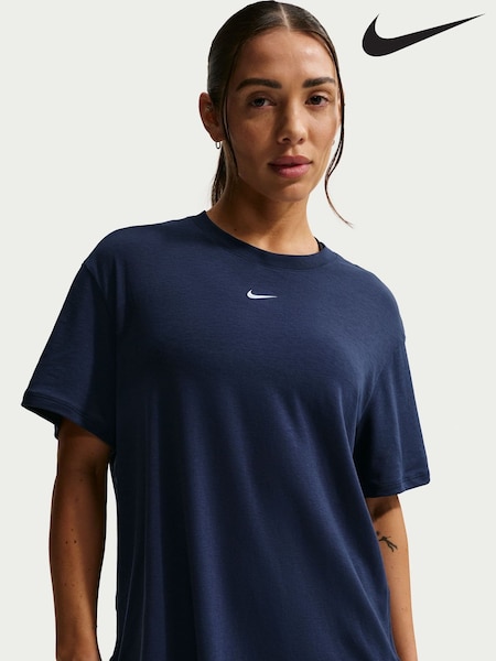 Nike Blue One Relaxed Dri-FIT Short Sleeve T-Shirt (Y22327) | £33