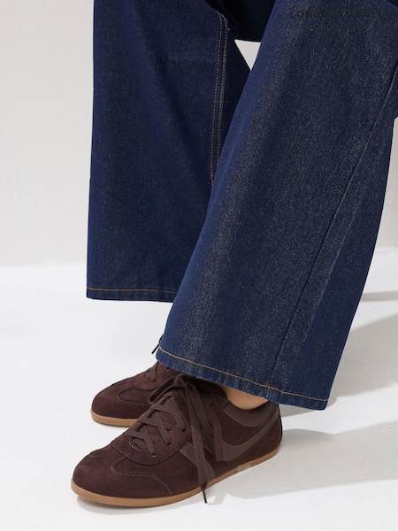 Yours Curve Black Extra-Wide Fit Low Profile Trainers (Y22685) | £39