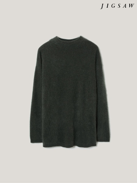 Jigsaw Green Halo Cashmere Jumper (Y22908) | £225