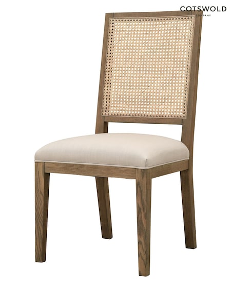 Cotswold Company Smoked Elkstone Oak Rattan Back Chair (Y23245) | £415