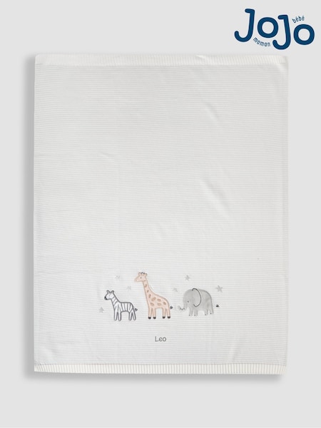JoJo Maman Bébé Personalised Embroidered Shawl (Y23911) | £34