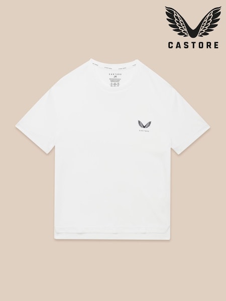 Castore White Short Sleeve T-Shirt (Y23930) | £18