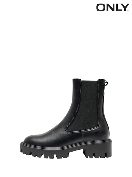 ONLY Black Chunky Sole Boots (Y24130) | £60