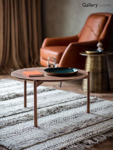 Gallery Home Dark Wood Crestwood Walnut Coffee Table (Y24449) | £240