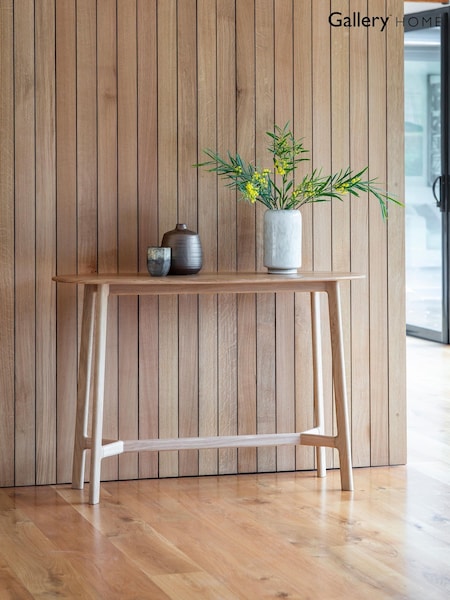 Gallery Home Light Wood Altitude Console Table (Y24453) | £360