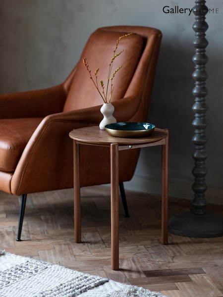 Gallery Home Dark Wood Crestwood Side Table (Y24464) | £120