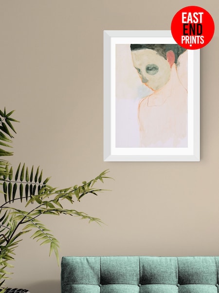 East End Prints White Nude Portrait Wall Art Print by Jorgen Hansson (Y24466) | £50 - £130