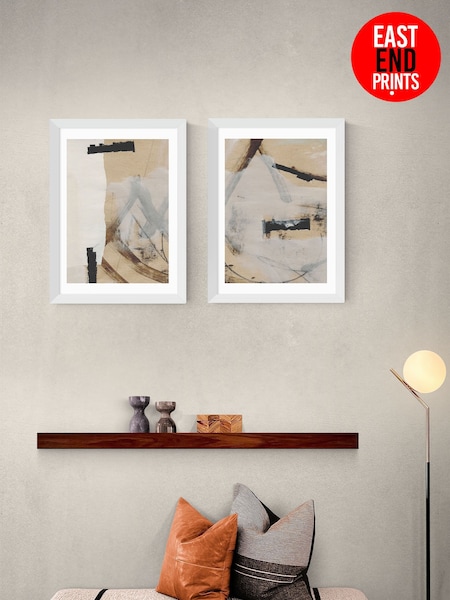 East End Prints White Reunion Wall Art Set by Dan Hobday (Y24471) | £90 - £245