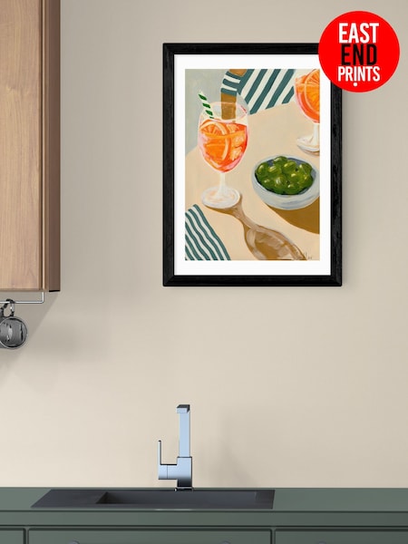 East End Prints Black Aperitif Wall Art Print by Susie Miller (Y24478) | £50 - £130