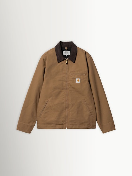 Carhartt WIP Brown Detroit Jacket Dearborn Canvas (Y24625) | £165