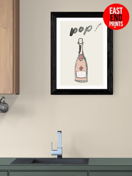 East End Prints Black Pop II Wall Art Print by Cartissi (Y24691) | £50 - £130