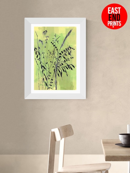 East End Prints White Folklore Arrangement Wall Art Print by cartissi (Y24695) | £50 - £130