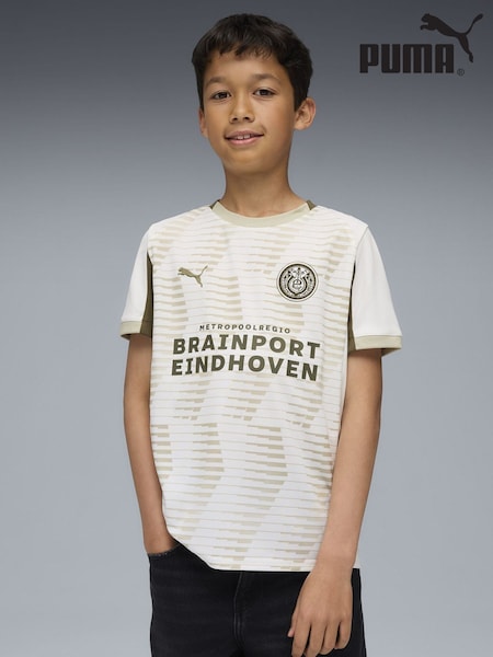 Puma White PSV Eindhoven 25/26 Youth Boys Third Jersey (Y24770) | £60