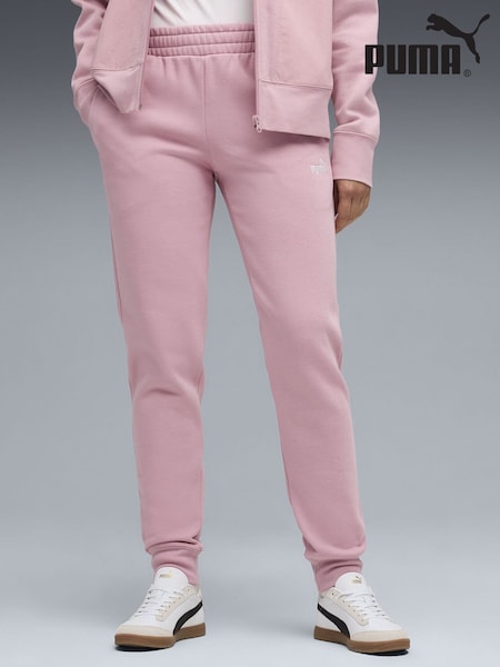 Puma Pink ESS Small No 1 Logo Womens Sweatpants (Y24772) | £40