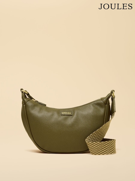 Joules Jade Khaki Green Half Moon Adjustable Cross Body Bag (Y24959) | £39