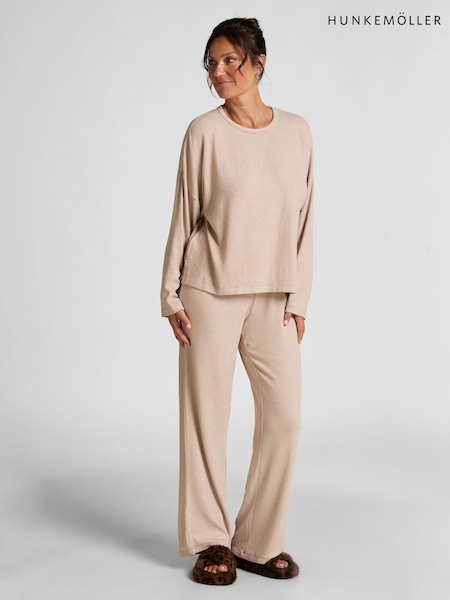 Hunkemoller Brushed Jersey Brown Trousers (Y24966) | £32