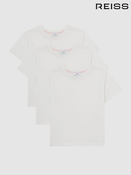 Reiss Multi Belle 3 Pack 13-14 yrs 3 Pack Cotton Crew-Neck T-Shirts (Y25157) | £38