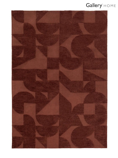 Gallery Home Orange Sedona Block Nutmeg Rug (Y25280) | £90