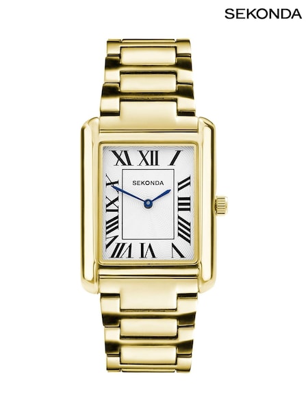 Sekonda Clement 28mm Mens Rectangular Analogue Watch with Strap (Y25295) | £55