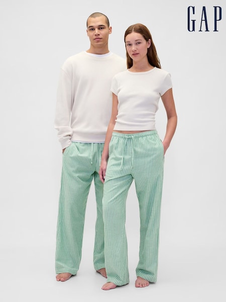 Gap Green Stripe Adult Flannel Pyjama Trousers (Y25320) | £25