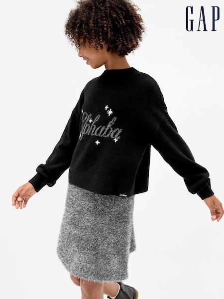 Gap Silver Wicked Tinsel Eyelash Jumper Skirt (4-13yrs) (4-13yrs) (Y25332) | £40