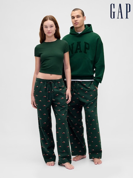 Gap Green Softest Flannel Pyjama Bottoms (Y25340) | £25