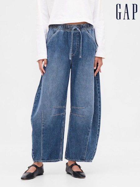 Gap Blue Mid Rise UltraSoft Easy Horseshoe Jeans (Y25495) | £50