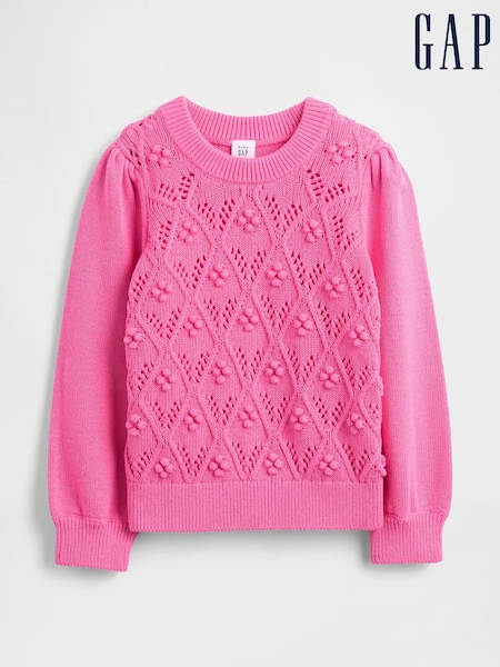Gap Pink Puff-Sleeve Jumper (6mths-5yrs) (Y25511) | £20