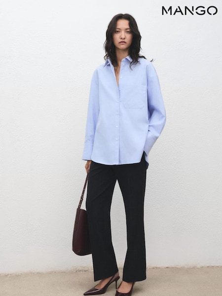 Mango Blue Shirt Juany (Y25613) | £36
