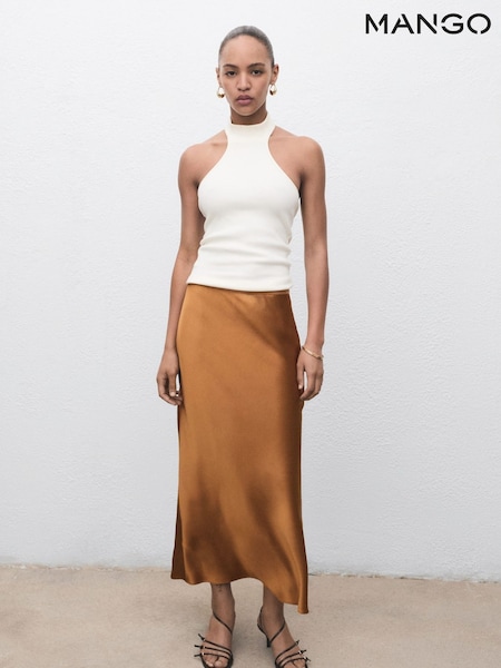 Mango Brown Skirt Mia (Y25634) | £46