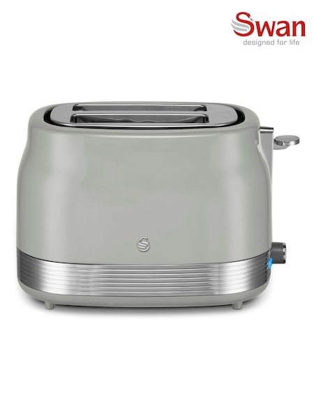 Swan Grey 930W Retro 2 Slice Toaster (Y26092) | £35
