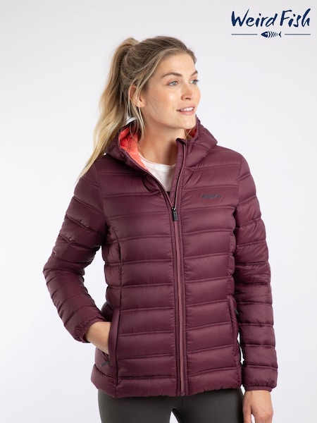 Weird Fish Purple Eshka Lightweight Padded Jacket (Y26155) | £80