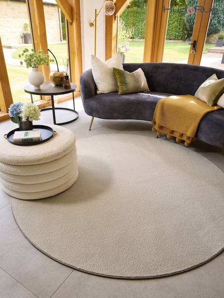 Hug Rug Beige Sense Circle Rug (Y26257) | £350