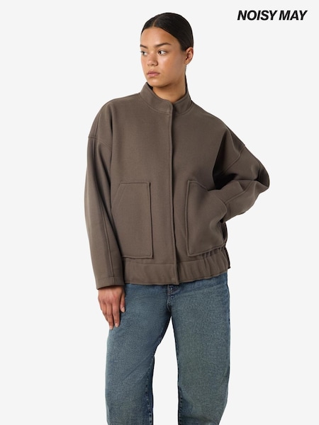 NOISY MAY Brown Bomber Jacket (Y26471) | £60