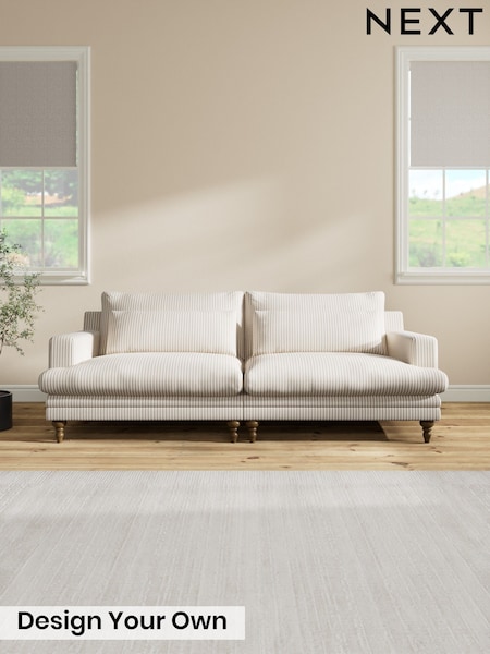 Chenille Stripe/Natural - Hutton Deep Relaxed Sit