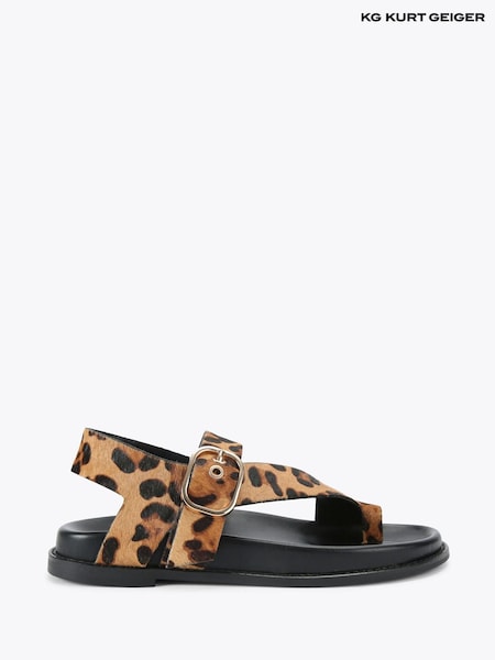 KG Kurt Geiger Rhyan Brown Sandals (Y26530) | £139