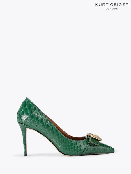 Kurt Geiger London Green Mayfair Court Small EGL Shoes (Y26566) | £199