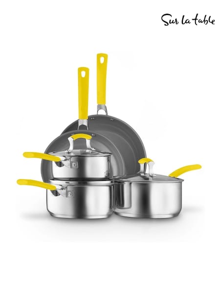 Sur La Table Yellow Colour Me Happy Cookware 5 Piece Set (Y26617) | £180